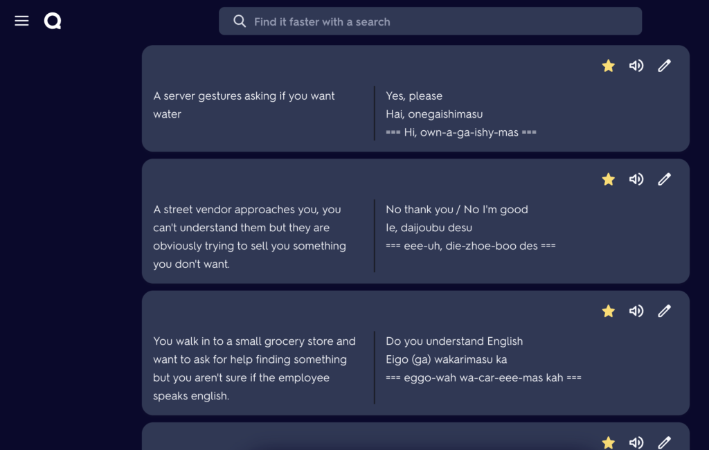 Quizlet pronunciation flash cards